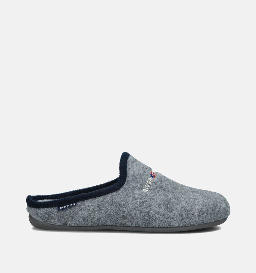 River Woods Herman Pantoufles ouvertes en Gris pour hommes (363990) - pour semelles orthopédiques