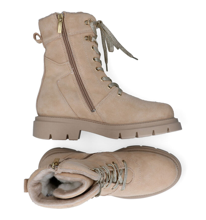 Tamaris Boots à lacets en Beige pour femmes (315390)
