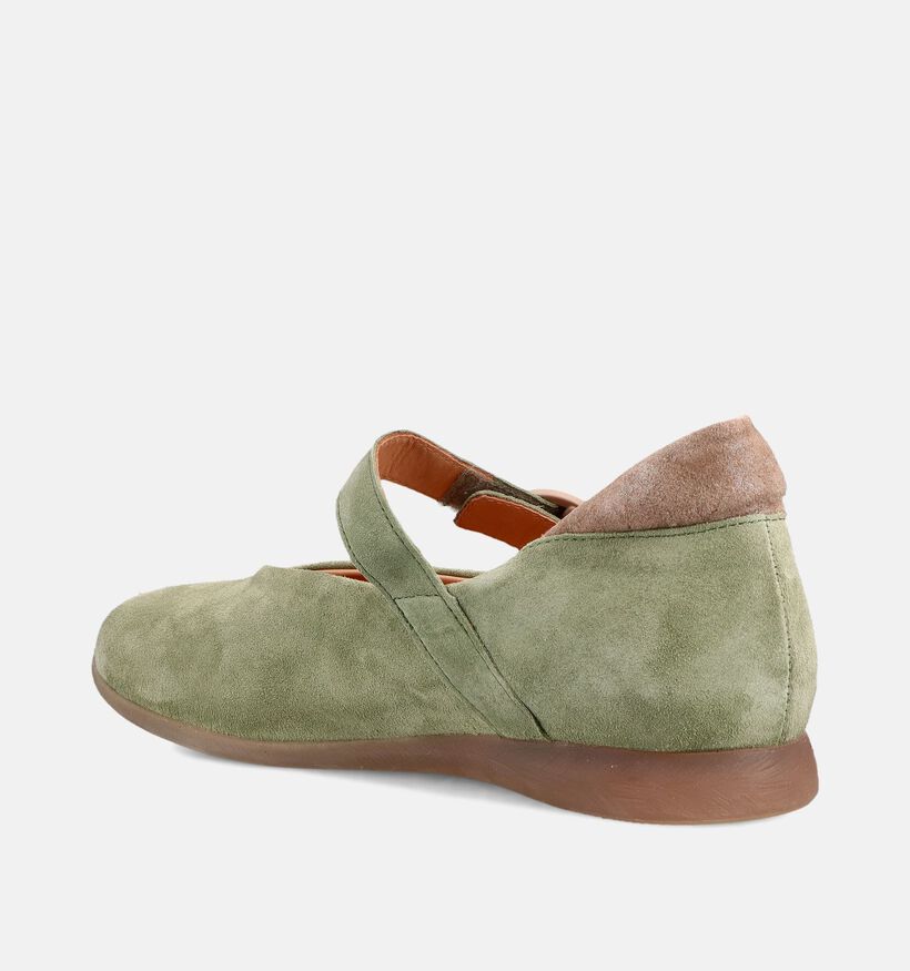 Think! Lichtgroene Ballerina's voor dames (374081) - geschikt voor steunzolen