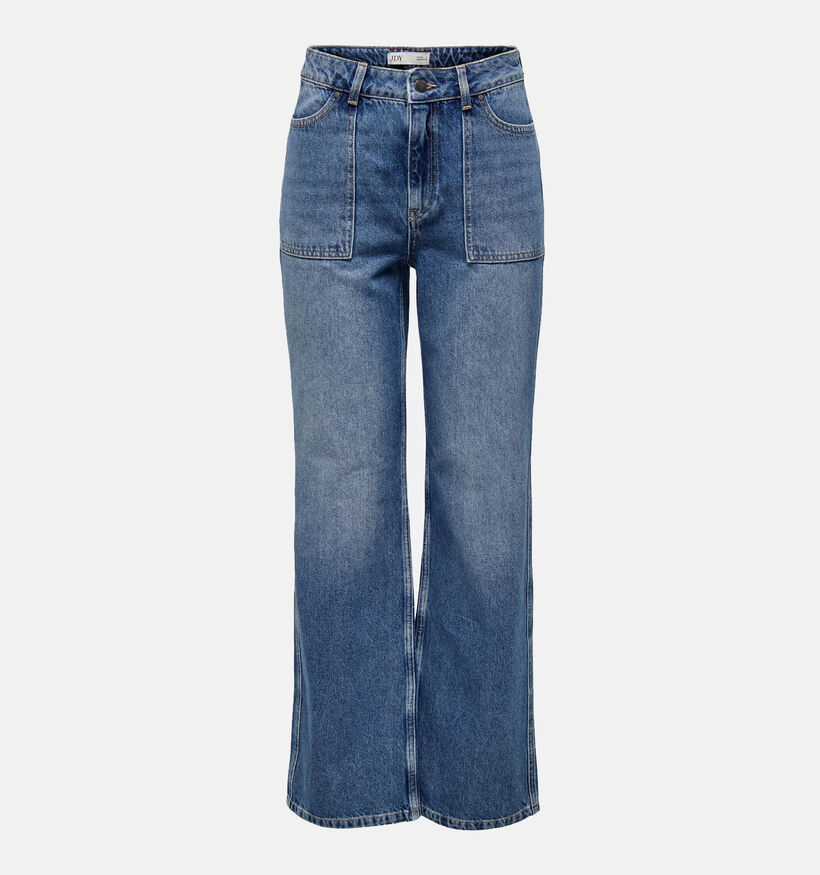 JDY Maya Jeans patte d'éléphant en Bleu L32 pour femmes (337694)