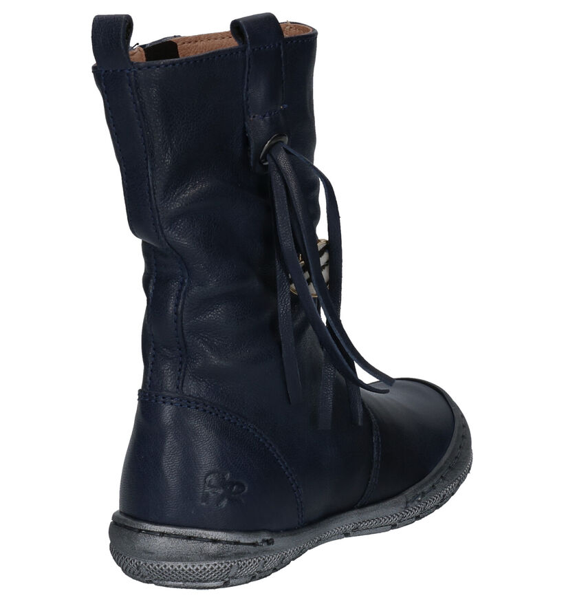 FR by Romagnoli Bottes courtes en Bleu foncé en cuir (255646)