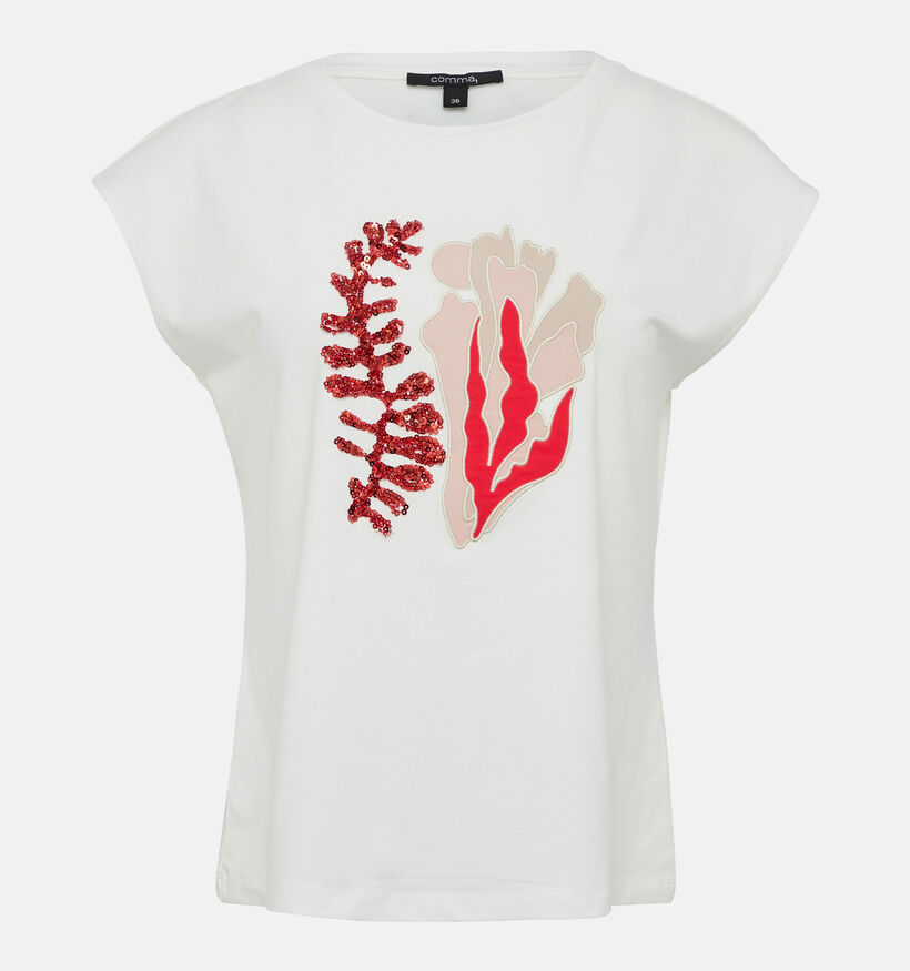 comma T-shirt en Blanc pour femmes (358254)