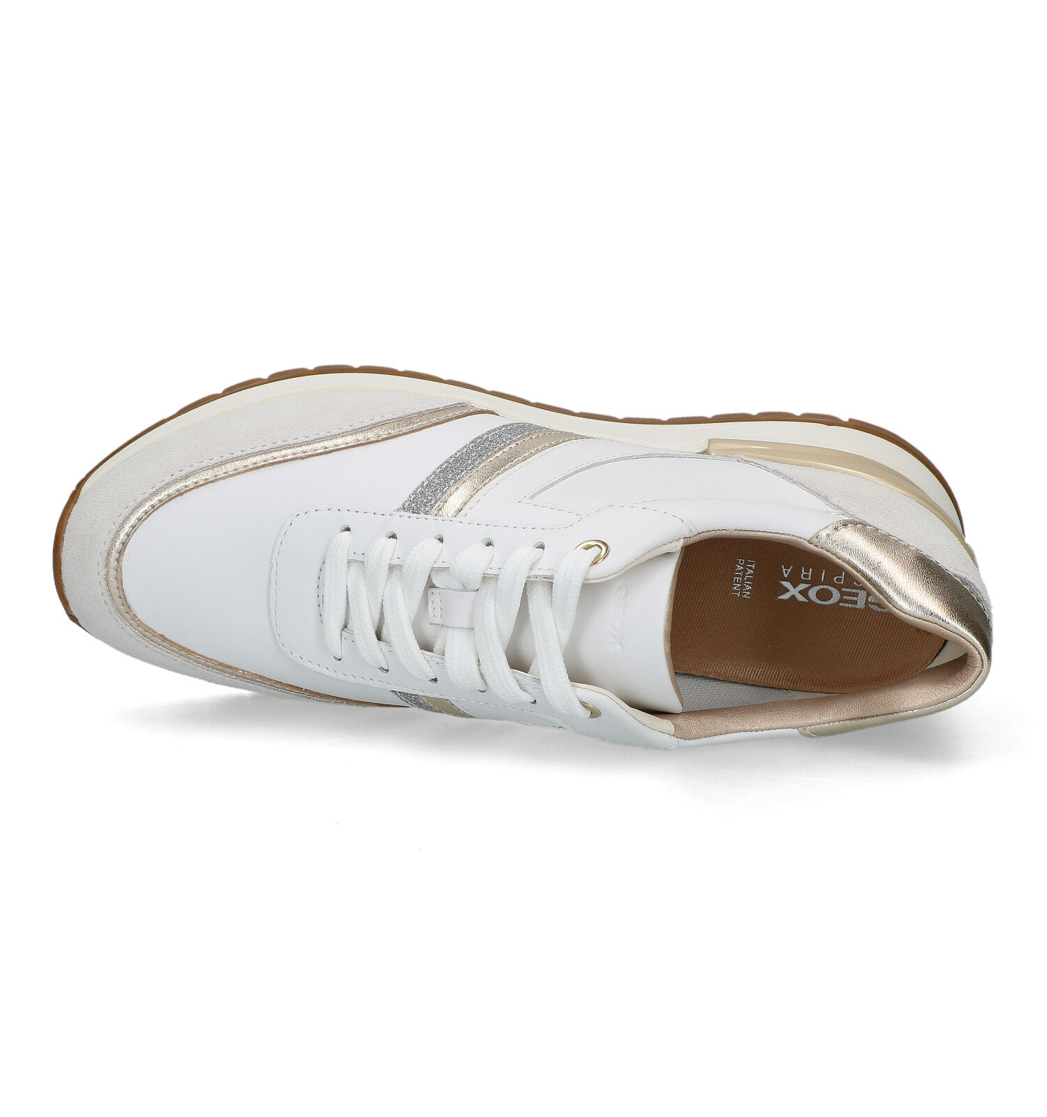 Geox Desya Witte Sneakers Dames Sneakers Online op TORFS.BE
