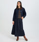Fransa Leslie Donkerblauwe Midi-Rok voor dames (379934)