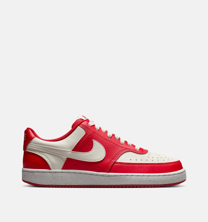 Nike Court Vision Low Next Nature Baskets en Rouge pour femmes (350451)