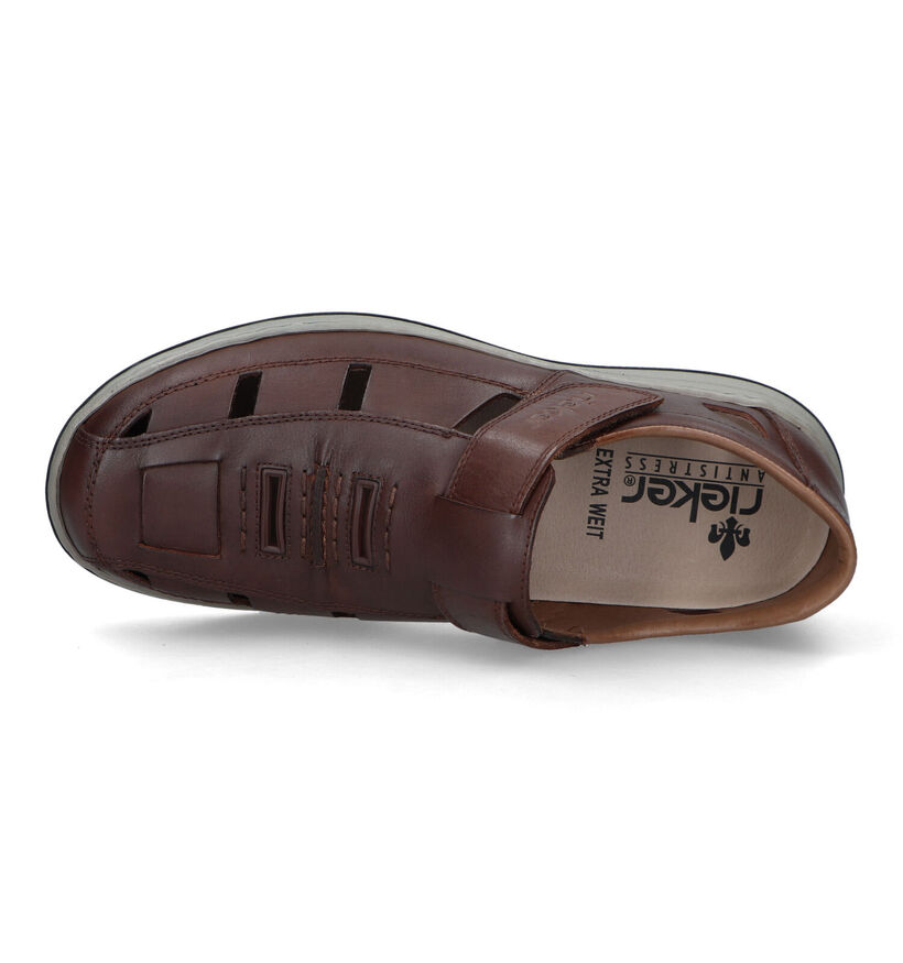 Rieker Bruine Sandalen voor steunzolen voor heren (339187) - geschikt voor steunzolen