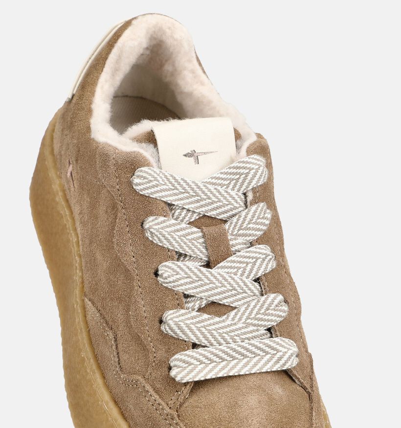 Tamaris Donkerbeige Sneakers voor dames (376673) - geschikt voor steunzolen