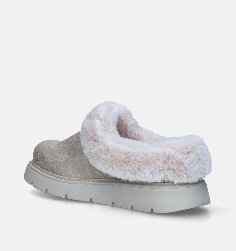 Skechers Bobs Keepsakes Lite Cozy Blend Beige Pantoffels voor dames (345174)