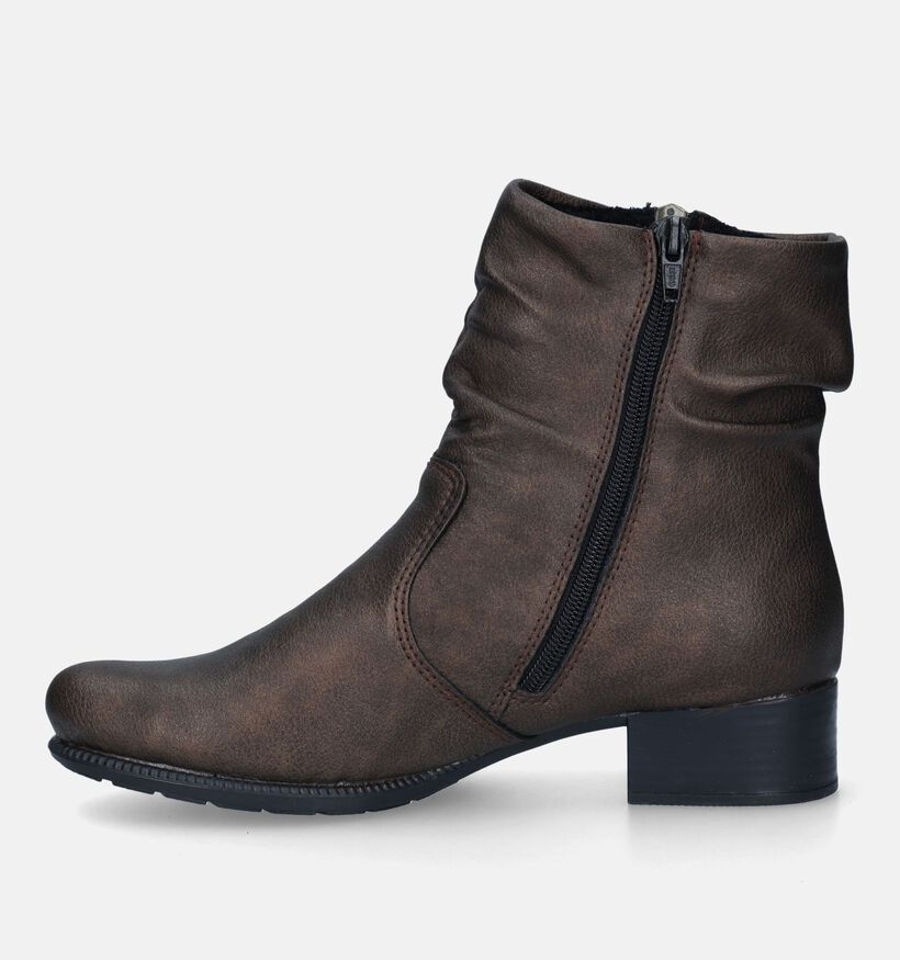 Rieker Bottines à talons en Bronze pour femmes (331649)