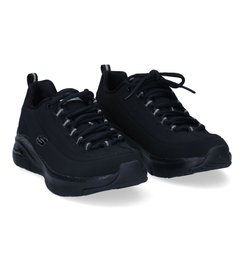 Skechers Arch Fit Baskets en Noir pour femmes (301562) - pour semelles orthopédiques