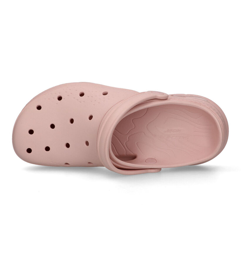 Skechers Foamies Arch Fit Nu-pieds en Noir pour femmes (321481)