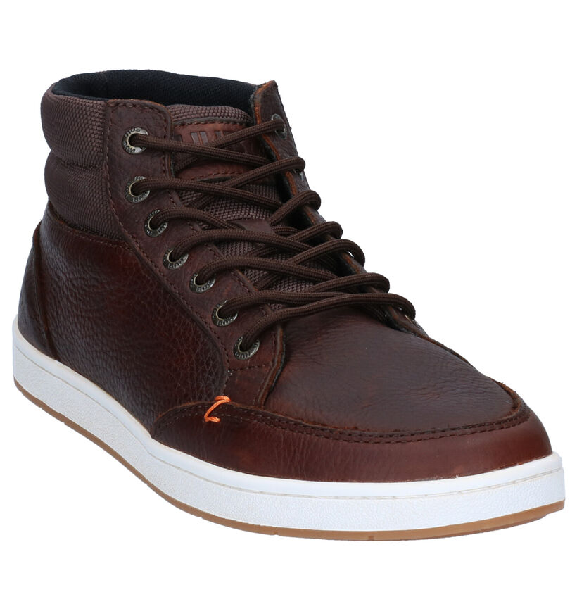 Hub Industry 2.0 Bottines en Cognac pour hommes (314729) - pour semelles orthopédiques