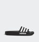 adidas Adilette Claquettes en Noir pour filles, garçons (366798)