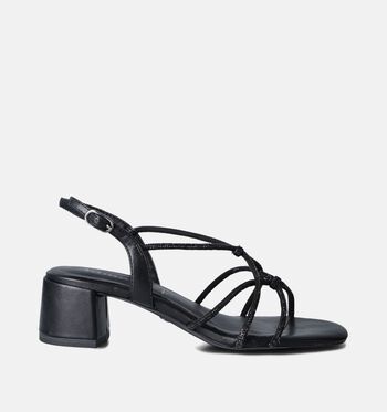 Tamaris Sandalen Zwart/Goud/Zilver