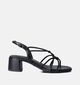 Tamaris Sandales avec talon carré en Noir pour femmes (354444)