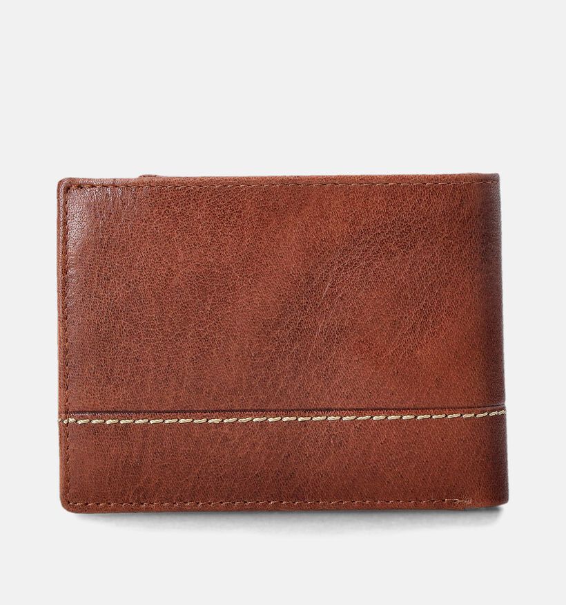 Maverick Portefeuilles en Cognac pour hommes (365801)