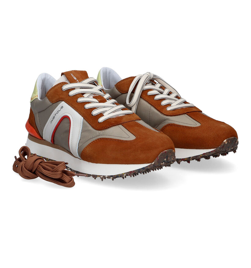 Ambitious Rhome Cognac Sneakers voor heren (308039) - geschikt voor steunzolen