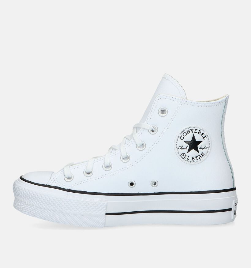 Converse Chuck Taylor All Star Platform Baskets en Blanc pour femmes (327862)