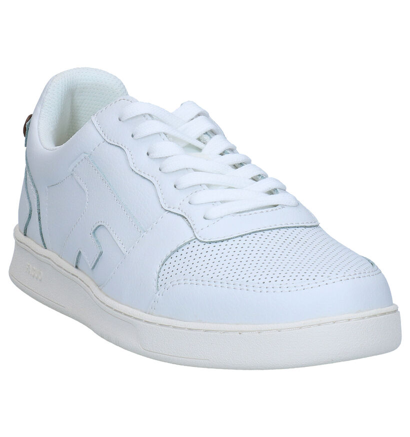 Faguo Hazel Witte Sneakers in leer (289026)