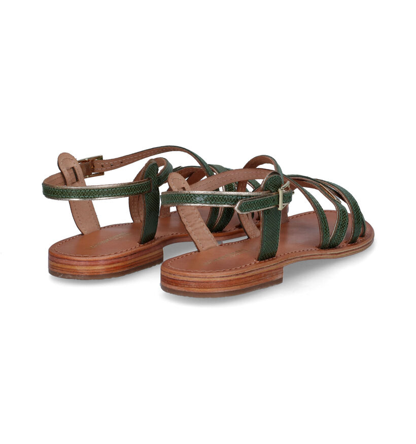 Les Tropeziennes Hapix Sandales en Vert en cuir (308551)