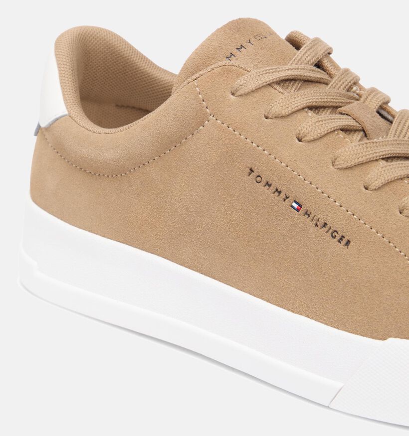 Tommy Hilfiger Court Suede Lichtbruine Sneakers voor heren (366164) - geschikt voor steunzolen