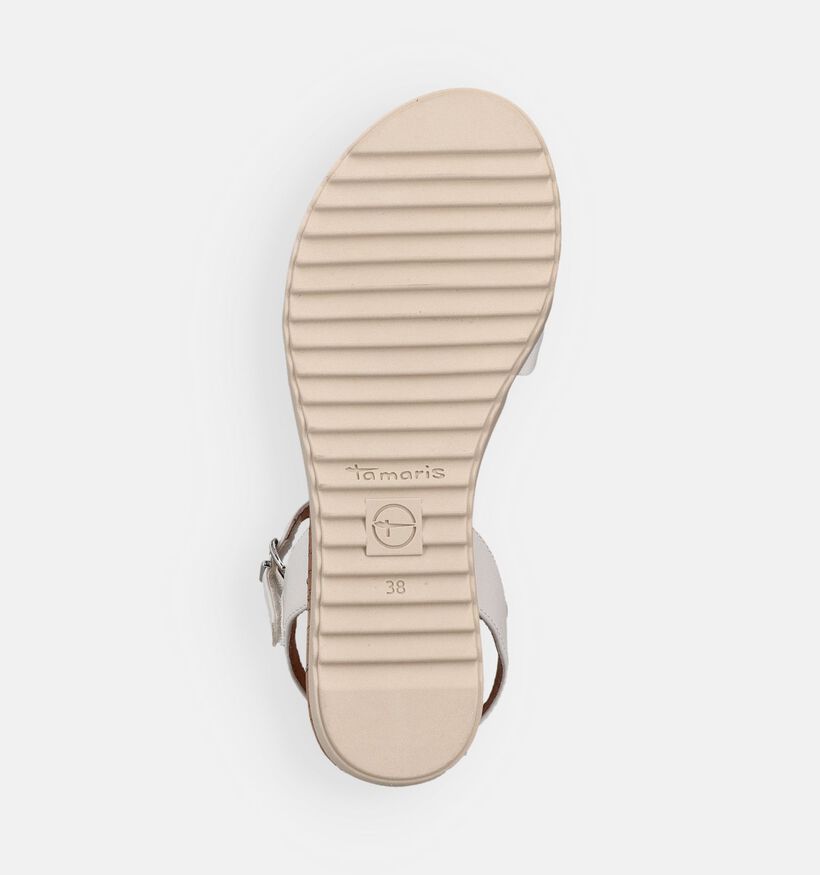 Tamaris Witte Sandalen met Sleehak voor dames (371677)