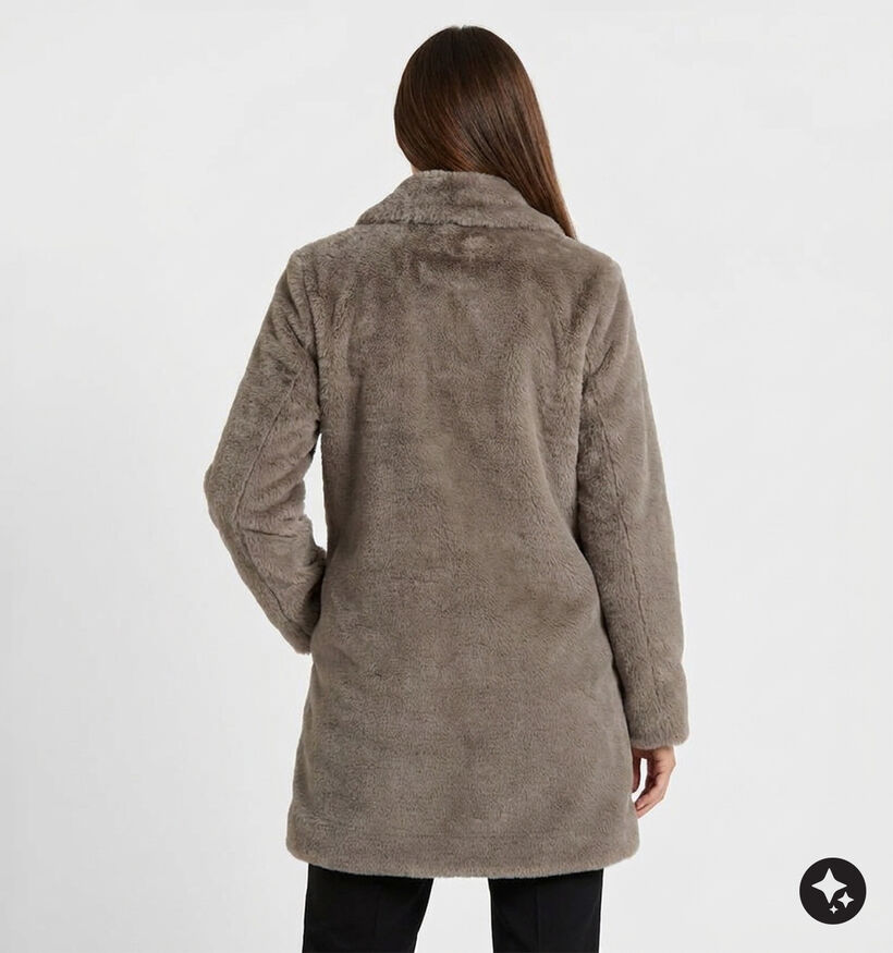 Barbara Lebek Manteau court en Taupe pour femmes (380692)