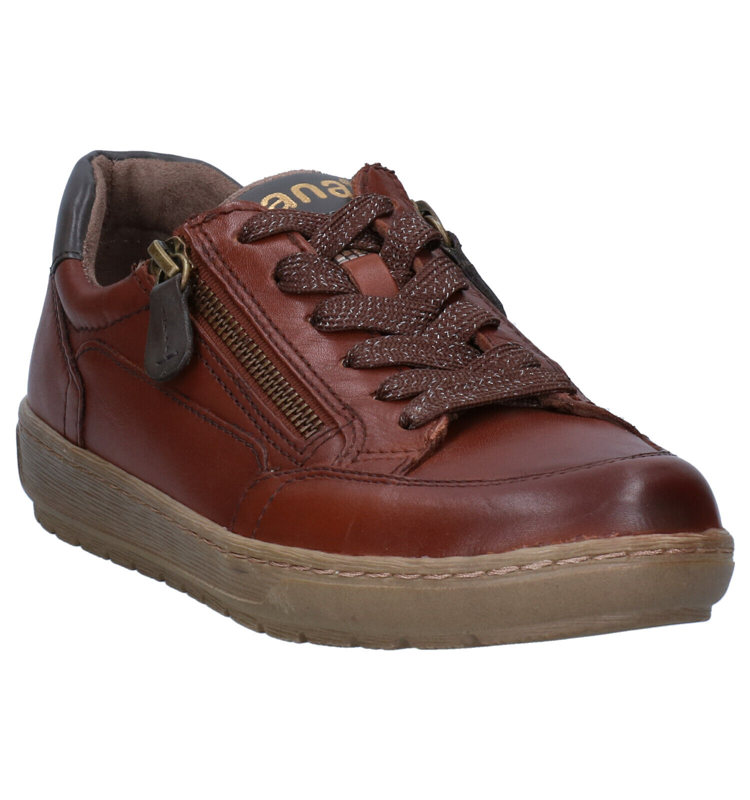 Jana Cognac Veterschoenen | Dames Sneakers | Online op TORFS.BE