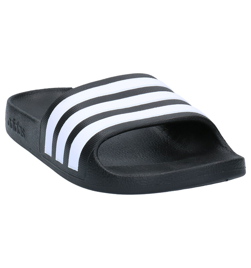 adidas Adilette Aqua Zwarte Slippers in kunststof (252513)