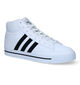 adidas Retrovulc Mid Witte Sneakers in kunstleer (308460)