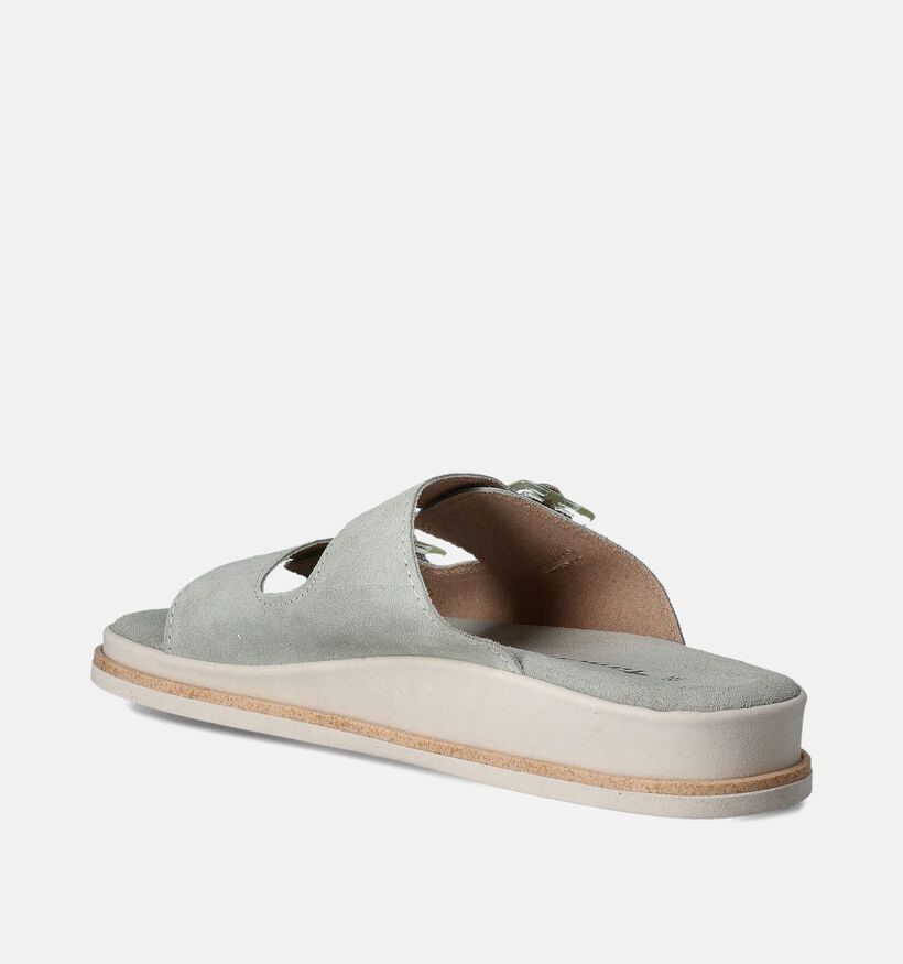 Tamaris Groene Platte slippers voor dames (354344)