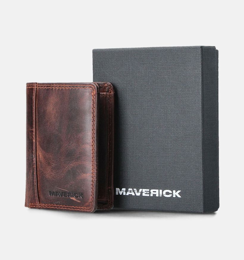 Maverick Bruine Portefeuille voor heren (360853)