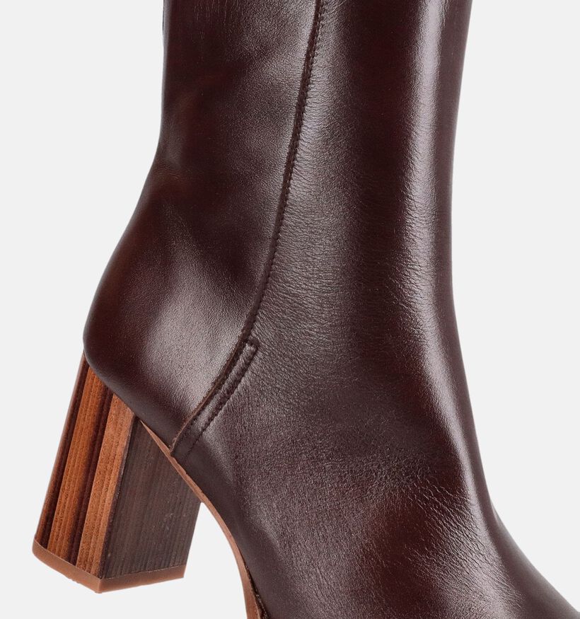 Zinda Bottines en Brun fonc&eacute; pour femmes (380886)