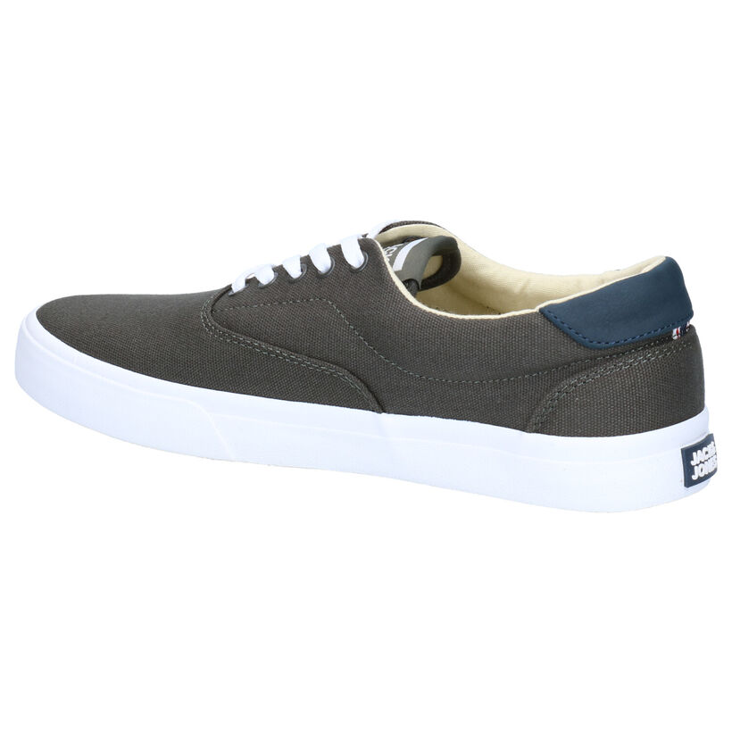 Jack & Jones Mork Canvas Chaussures à lacets en Blanc en textile (269163)