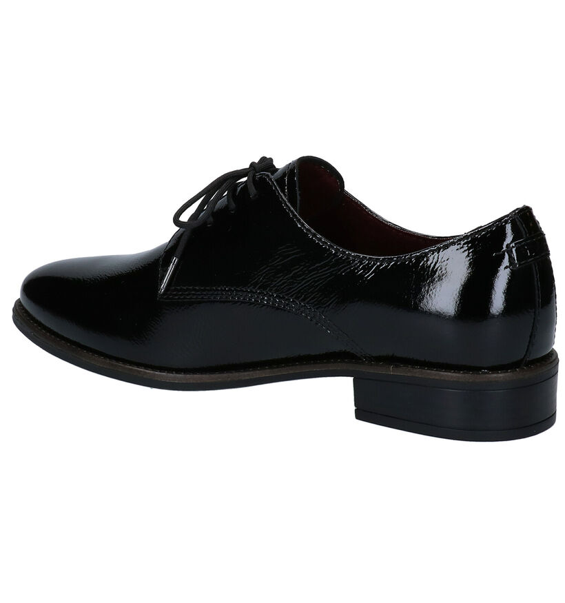 Tamaris TOUCH it Chaussures à Lacets Oxford en Noir en cuir (280735)