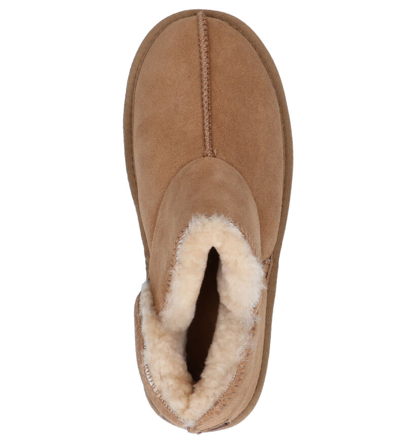 Warmbat Willow Kaki Wollen Hoge pantoffels voor dames (330328)