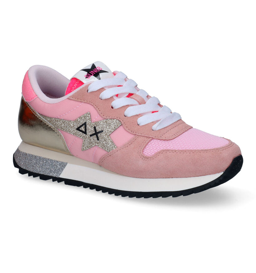 Sun 68 Stargirl Glitter Lila Sneakers voor dames (304665) - geschikt voor steunzolen
