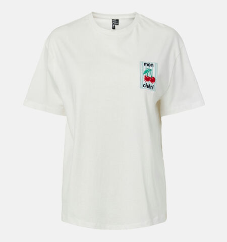 Pieces T-shirts Wit