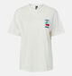 Pieces Eloise Witte T-shirt voor dames (367076)