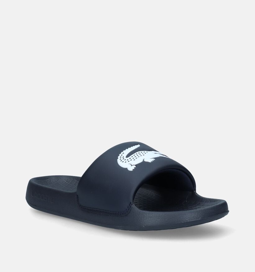 Lacoste Serve Slide Blauwe Badslippers voor heren (336483)