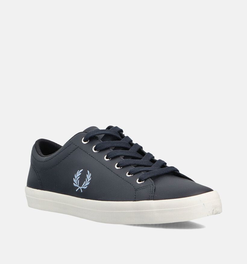 Fred Perry Baseline Chaussures à lacets en Bleu pour hommes (362924)