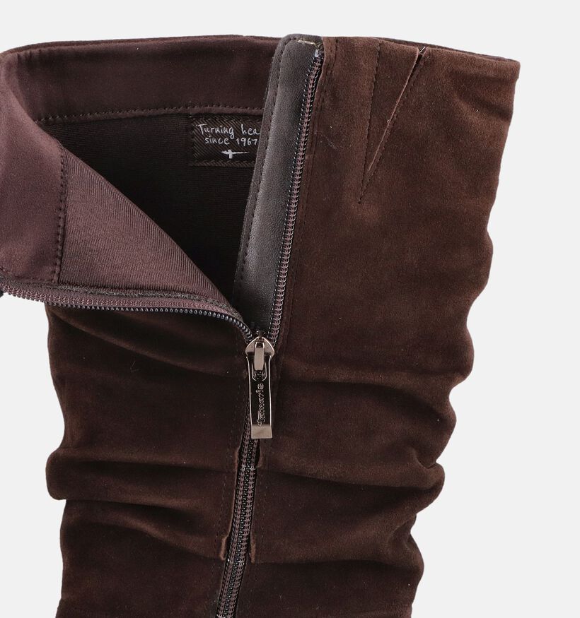 Tamaris Donkerbruine Laarzen met Hak voor dames (378933)