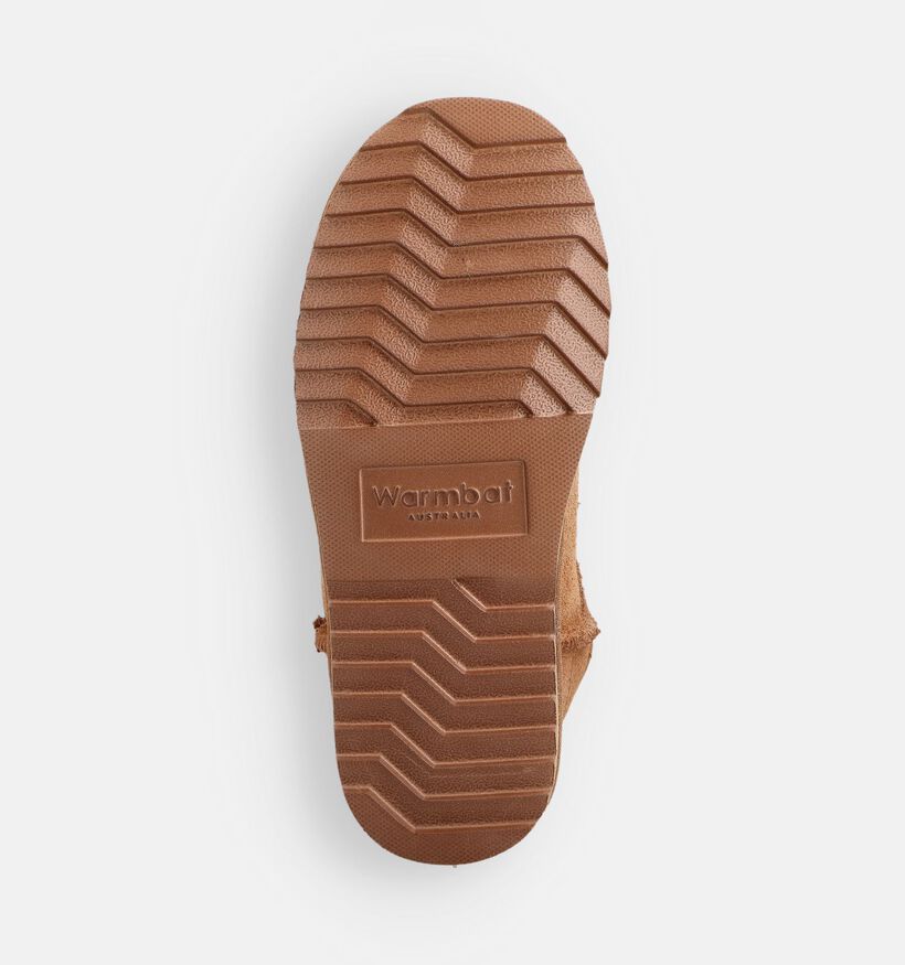 Warmbat Bottines fourrées en Cognac pour femmes (362693)