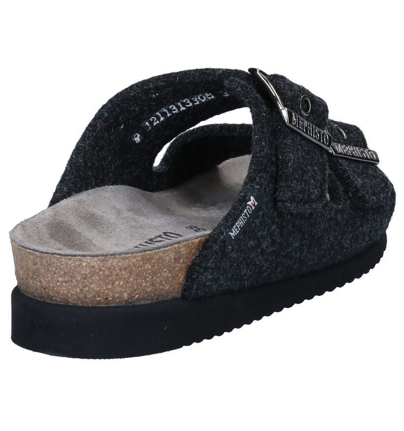 Mephisto Hester Nu-pieds en Brun en textile (298117)