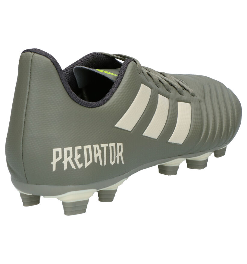 adidas Predator 19.4 FXG Chaussures de foot en Vert kaki en simili cuir (262570)