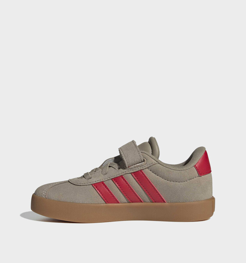 adidas VL Court 3.0 Baskets basses en Kaki pour gar&ccedil;ons (372748)