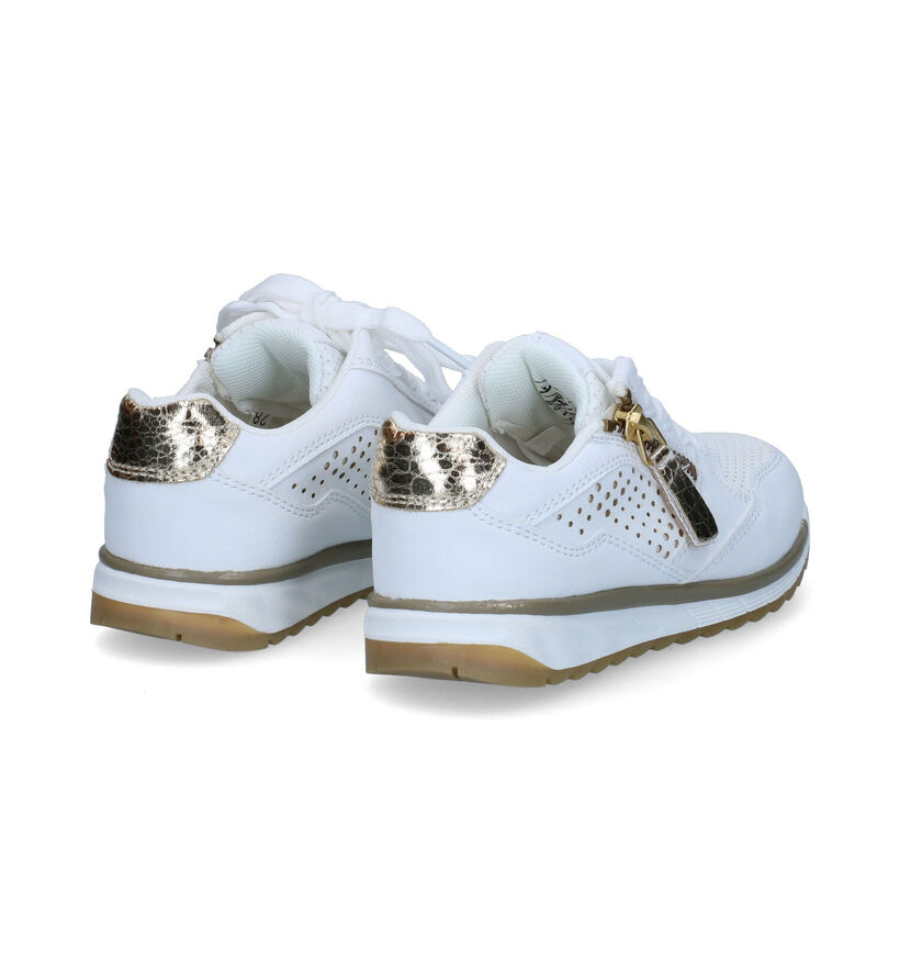 Milo & Mila Witte Sneakers voor meisjes (308305) - geschikt voor steunzolen