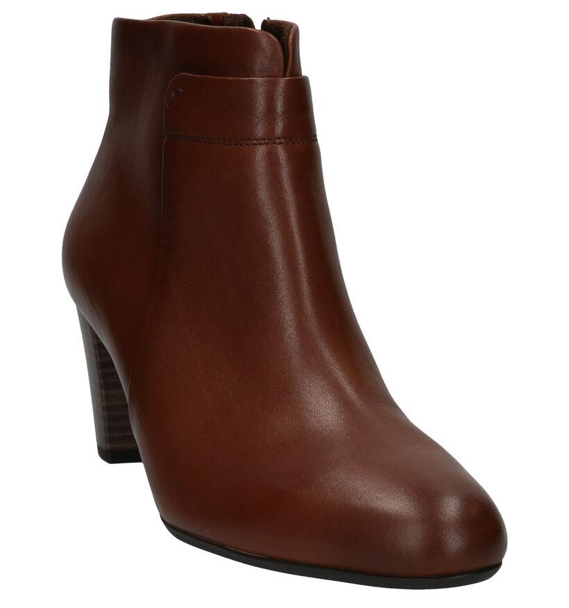 Gabor Cognac Enkellaarzen in leer (282331)