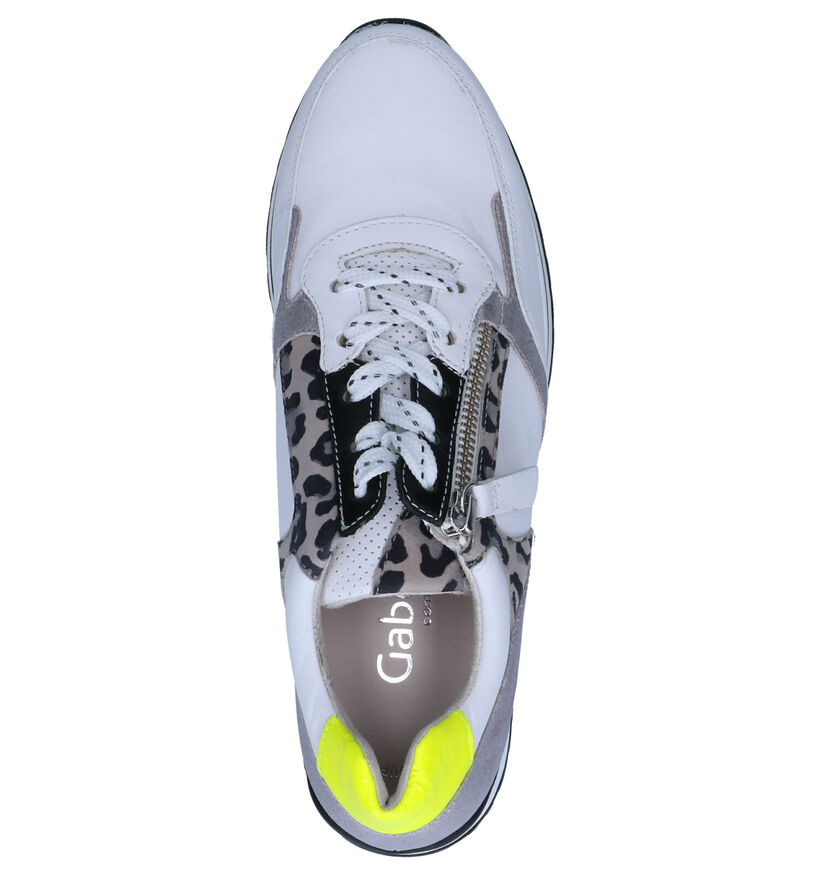 Gabor OptiFit Witte Sneakers in leer (265836)