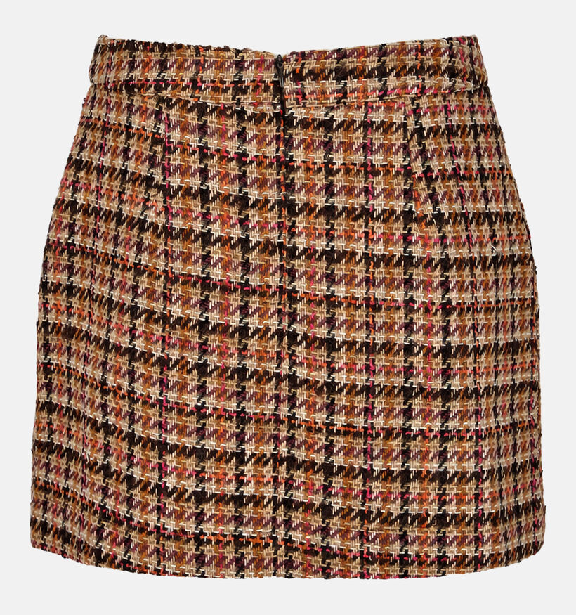 The Korner Bruine Geruite Mini-Rok voor dames (382188)